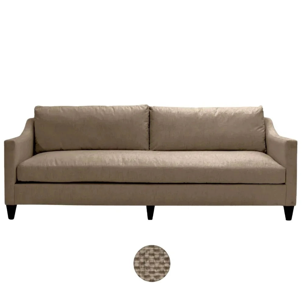 Madison White Upholstered Sofa