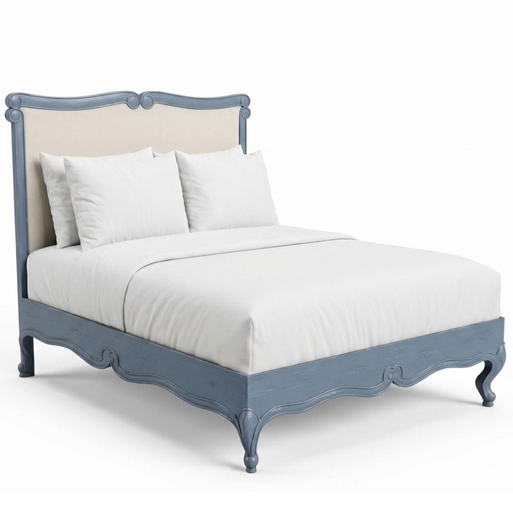 Sage Gray Curved Top French Bed
