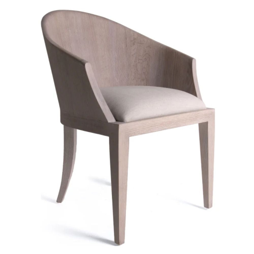 Laurent Casper Oak Curved Arm Chair