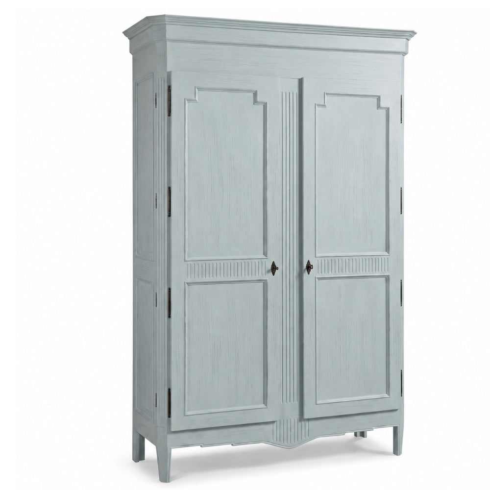 Regal French Blue Panel Armoire
