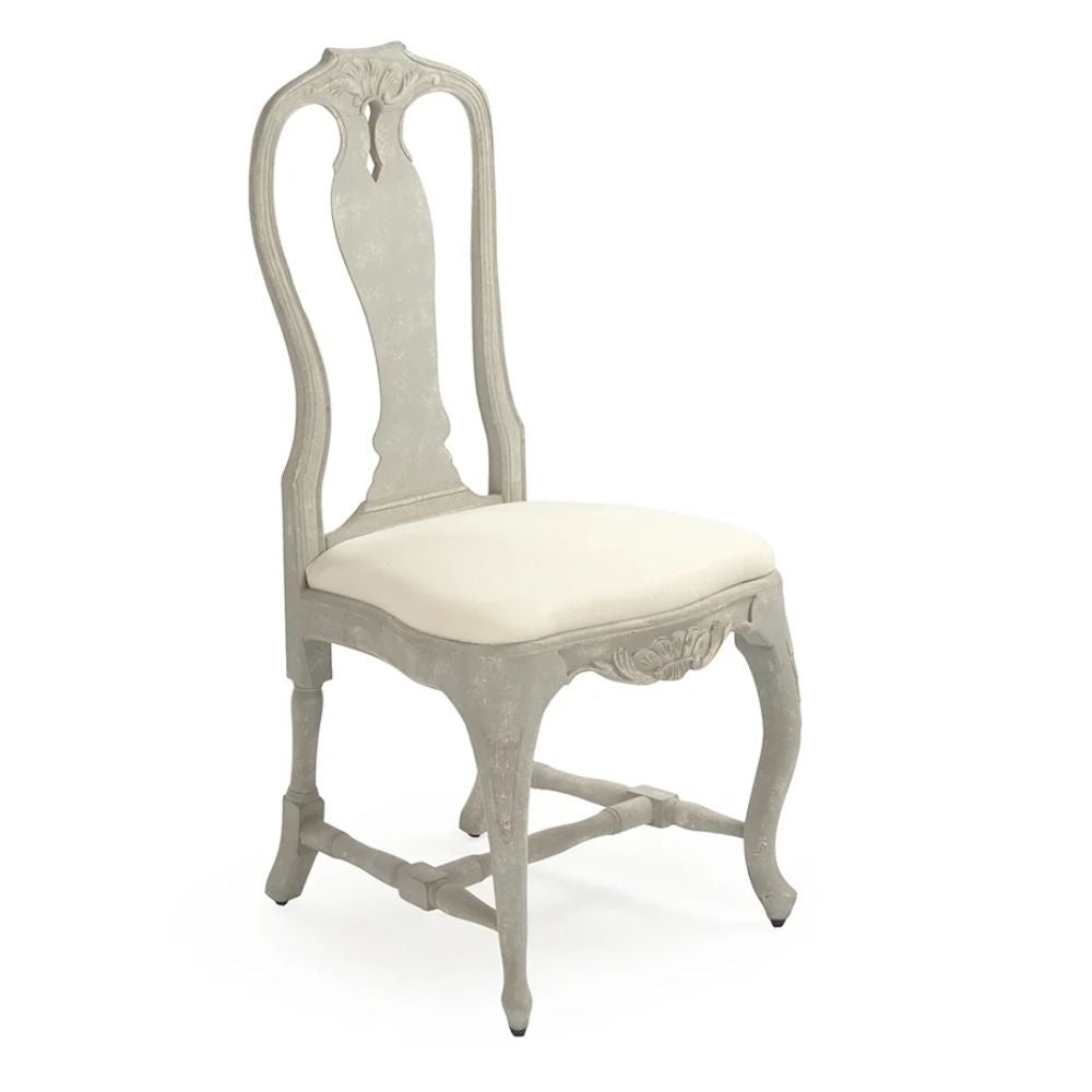 Light French Blue Gray Dining Chair