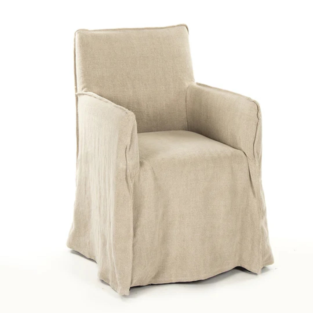 Linen Slipcovered Dining Chair