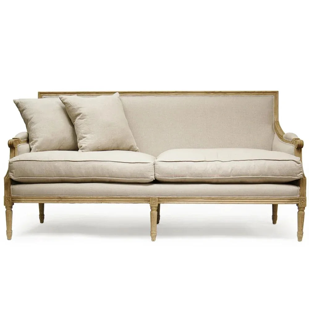Louis Natural Linen Sofa