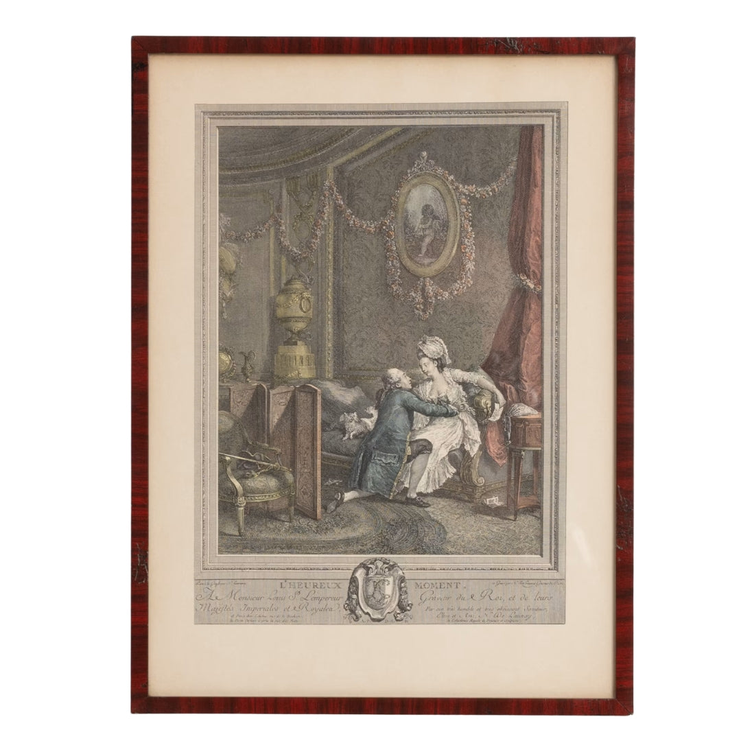 L'Heureux Moment & Le Petit Jour French Engraving Set, circa 1910