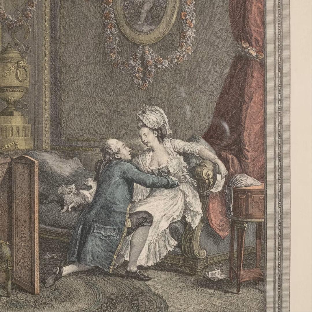 L'Heureux Moment & Le Petit Jour French Engraving Set, circa 1910