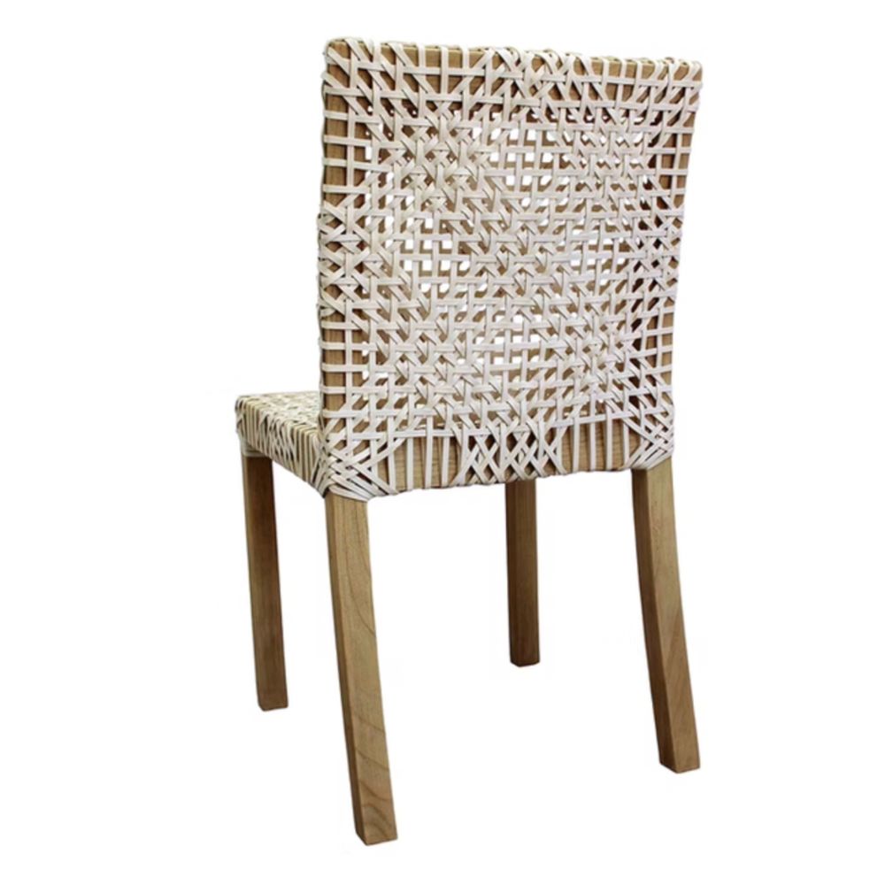 Lulu White Boho Chairs - Set of 2