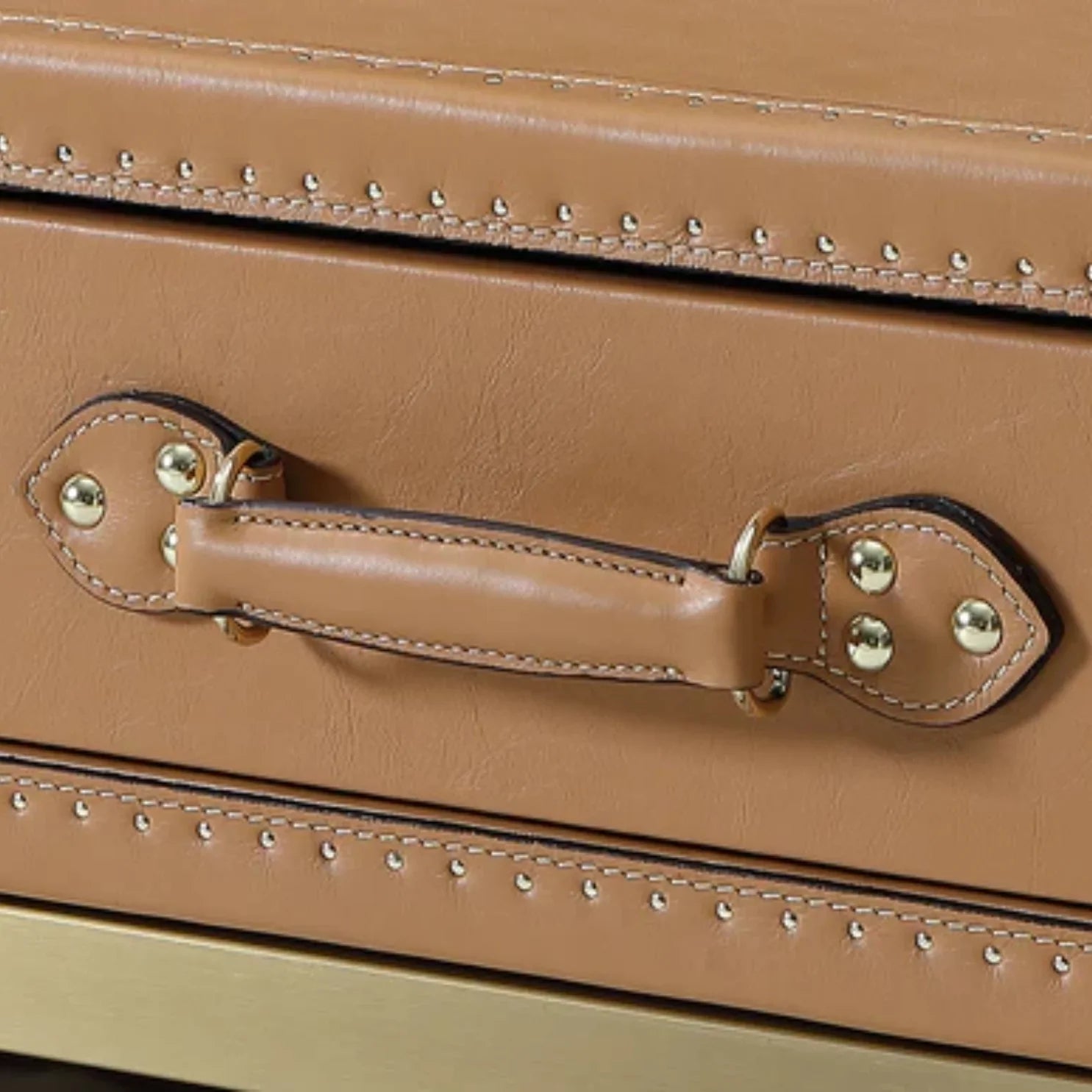 Voyager Leather Trunk Coffee Table