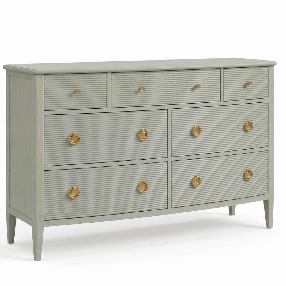 Maison Laurent Reeded 7-Drawer Chest