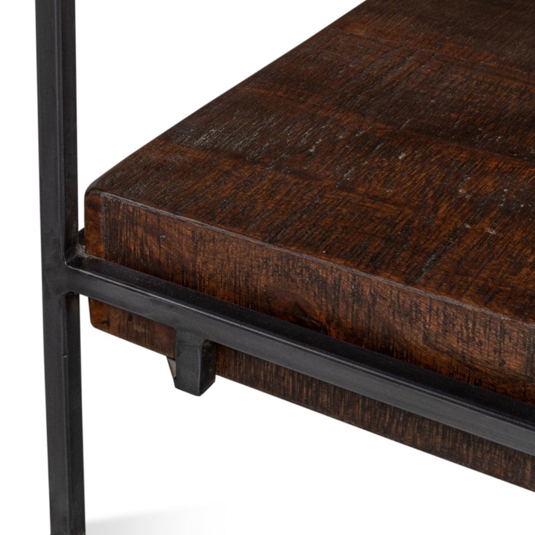 Industrial Force Wood and Iron Desk