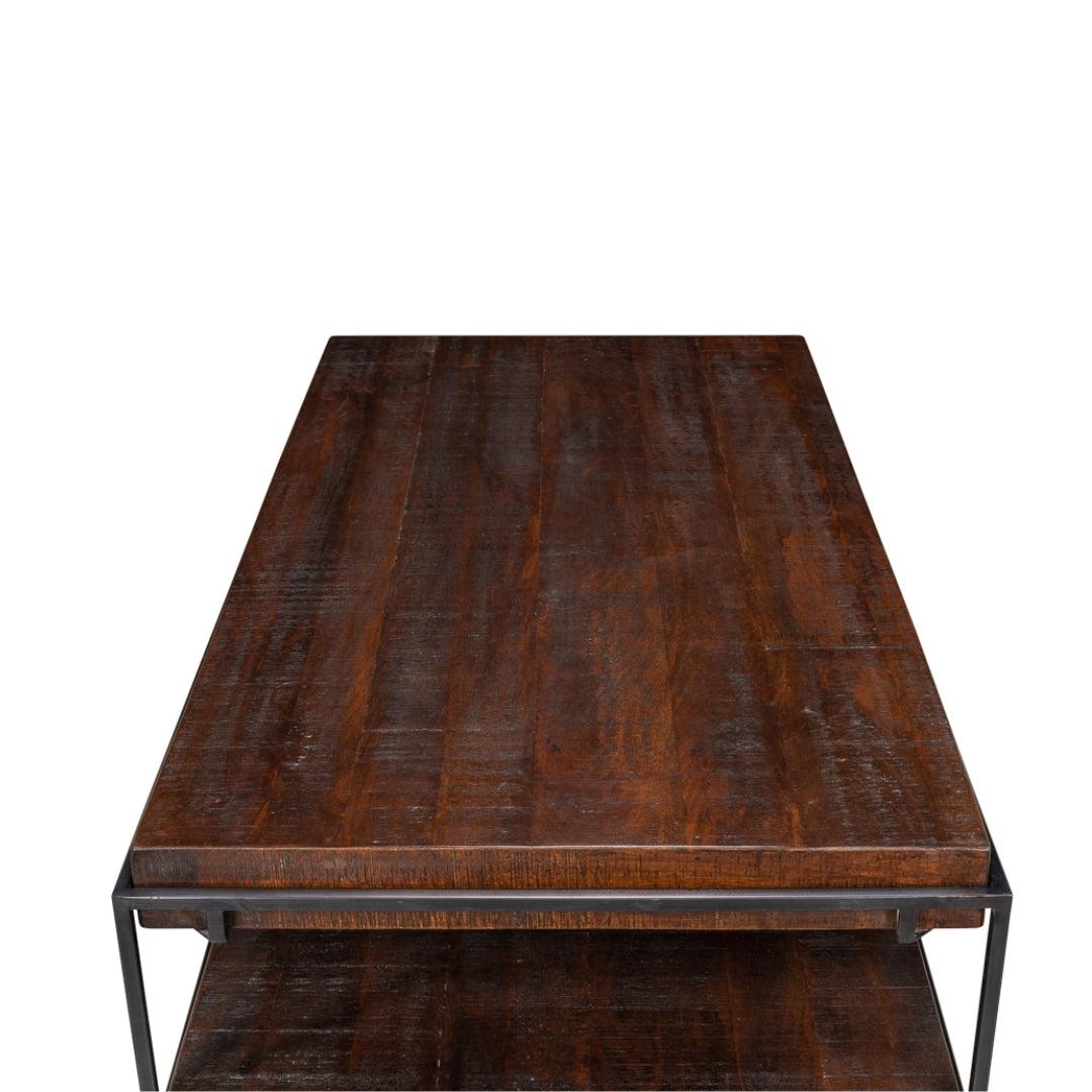 Industrial Force Wood and Iron Desk