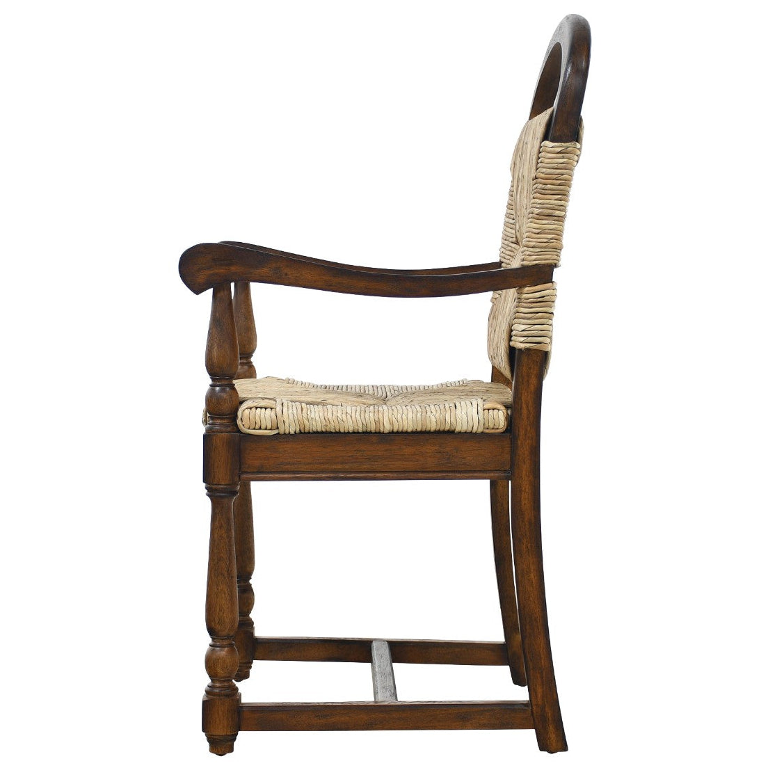 Marceau Woven Mango Wood Dining Arm Chair