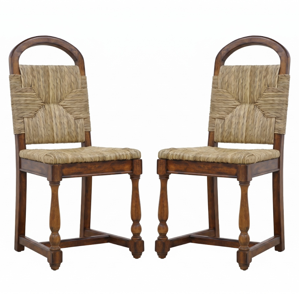 Marceau Woven Mango Wood Dining Chair