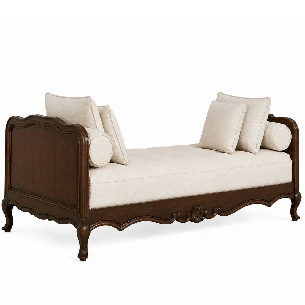 Marquise Ornately Carved French Daybed