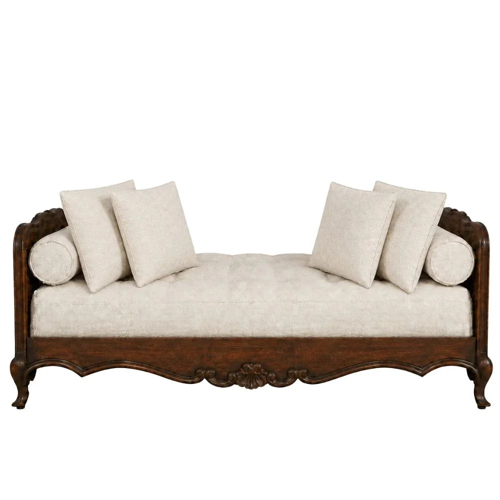 Marquise Ornately Carved French Daybed