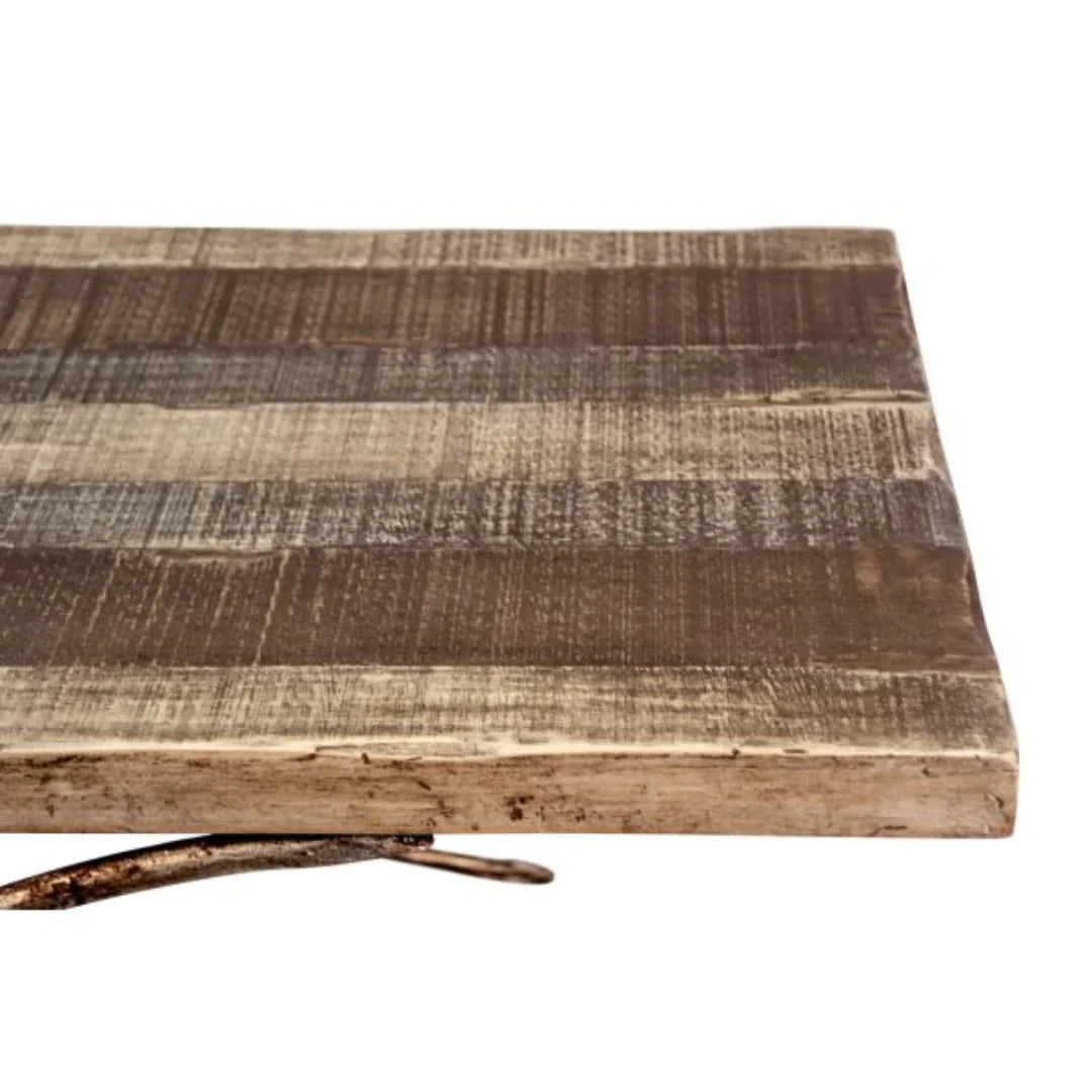 Contemporary Rustic Coffee Table with Stools