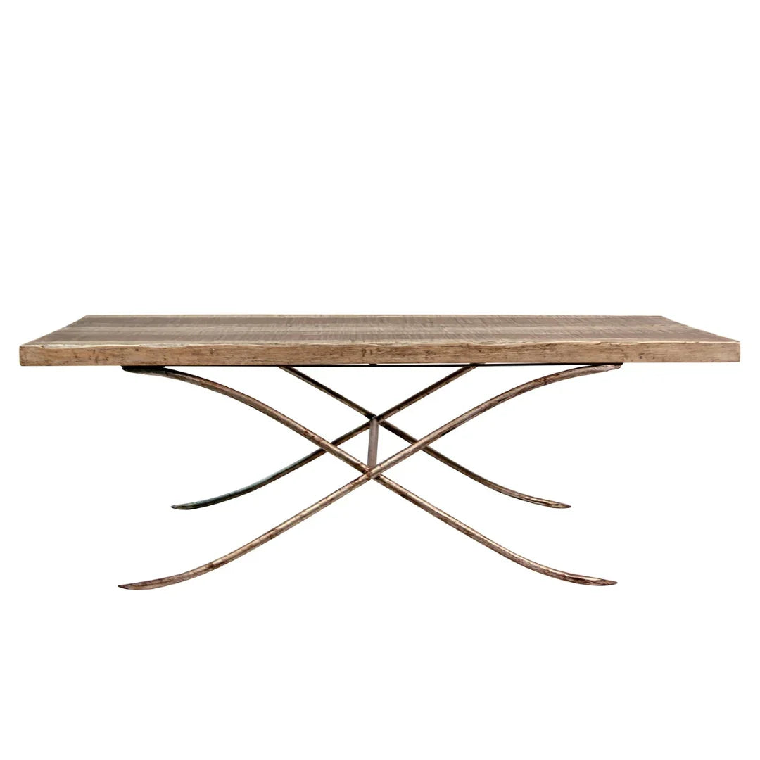 Contemporary Rustic Coffee Table with Stools