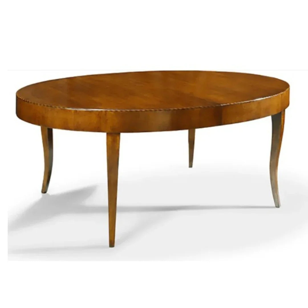 Luxe Oval Tapered Leg Extendable Dining Table