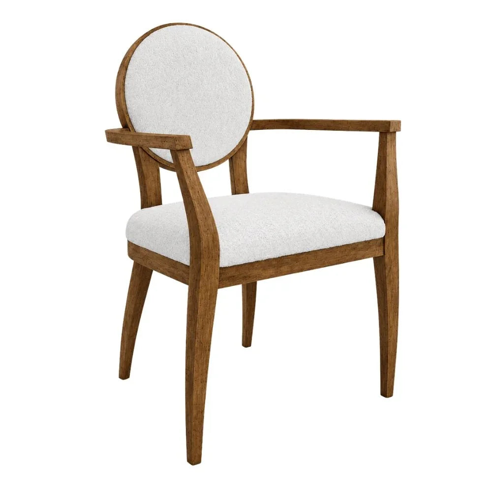 Mid Century Modern Round Back Dining Armchair