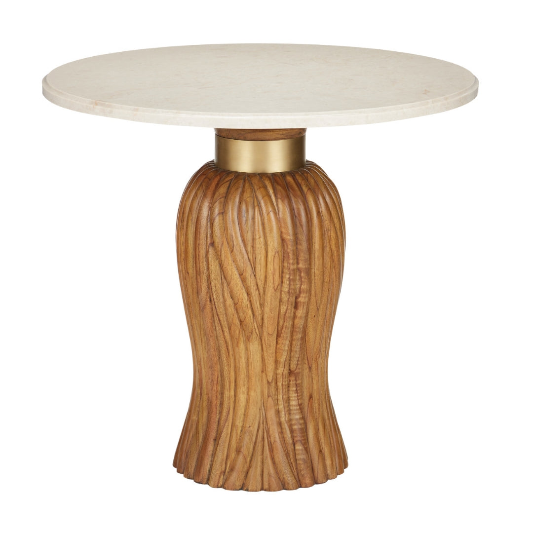 Sculptural Carved Marble Dining Table