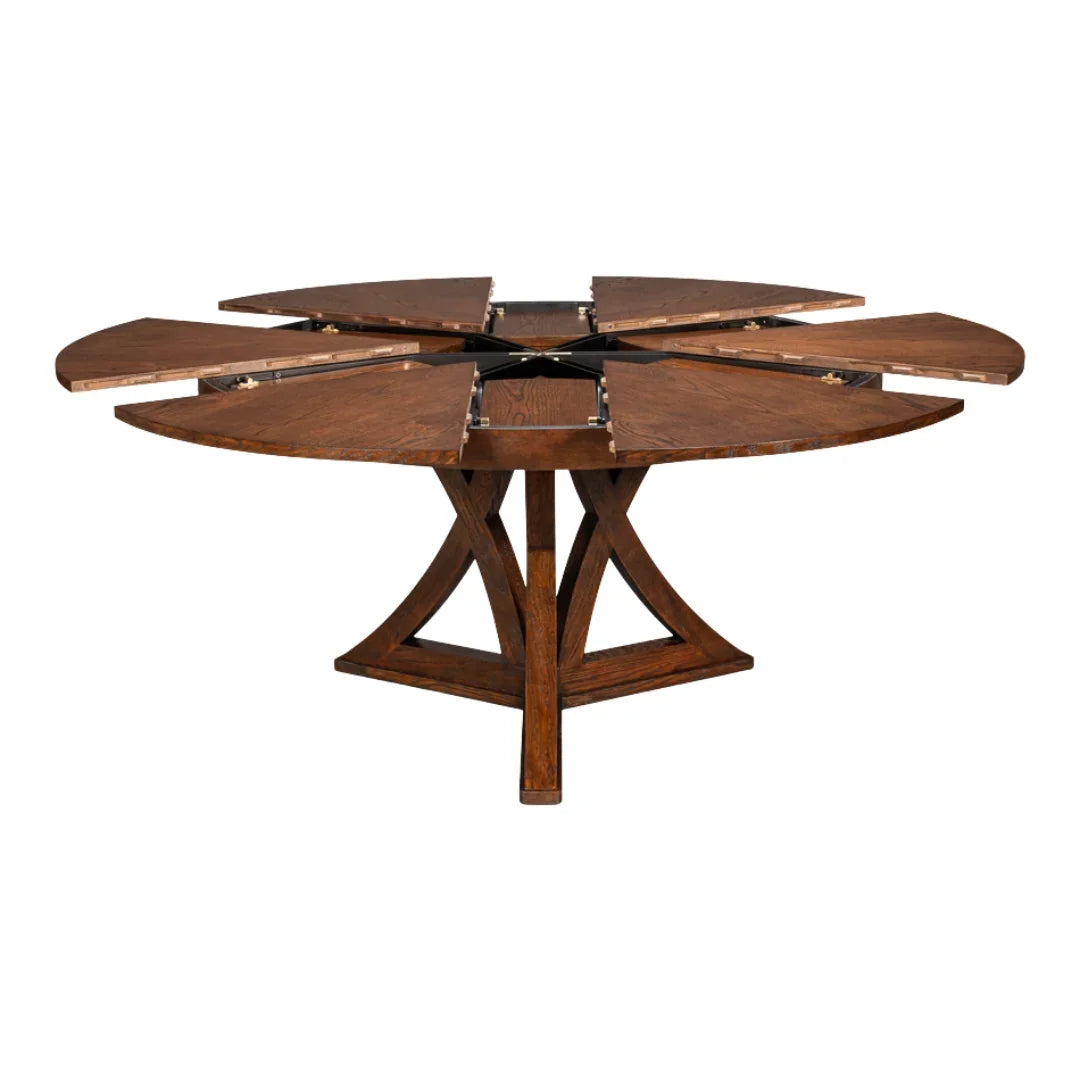 Dark Walnut Casual Jupe Dining Table