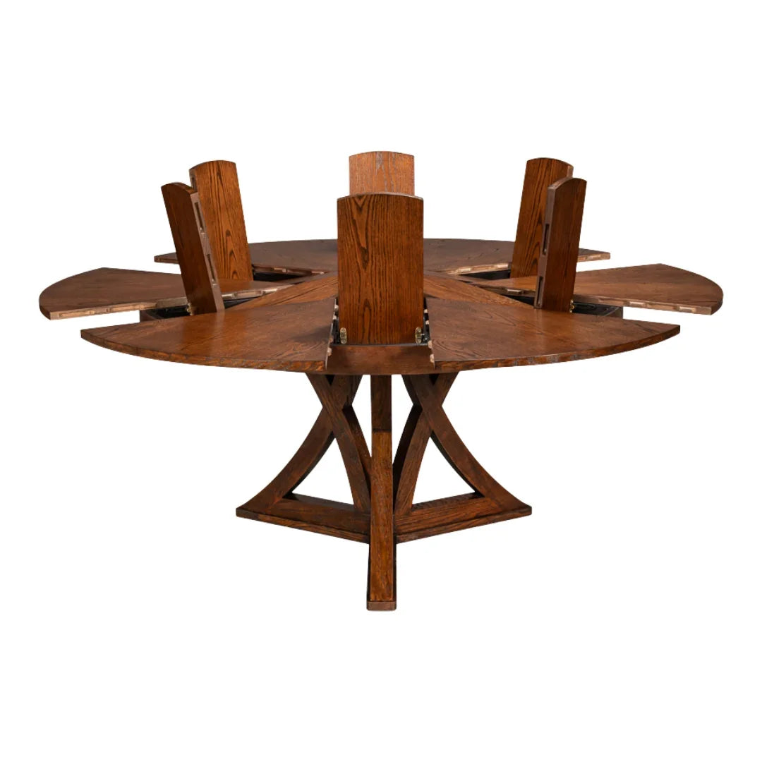 Dark Walnut Casual Jupe Dining Table