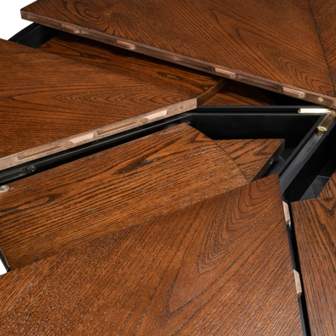 Dark Walnut Casual Jupe Dining Table