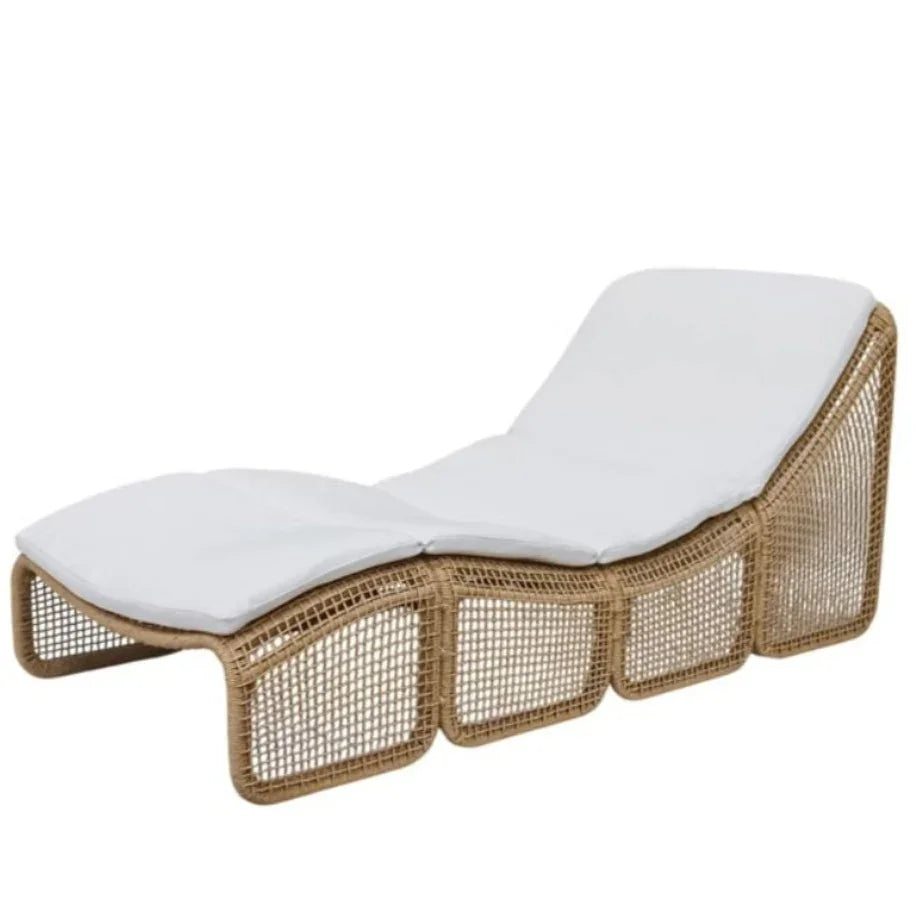 Modern Outdoor Woven Lounger