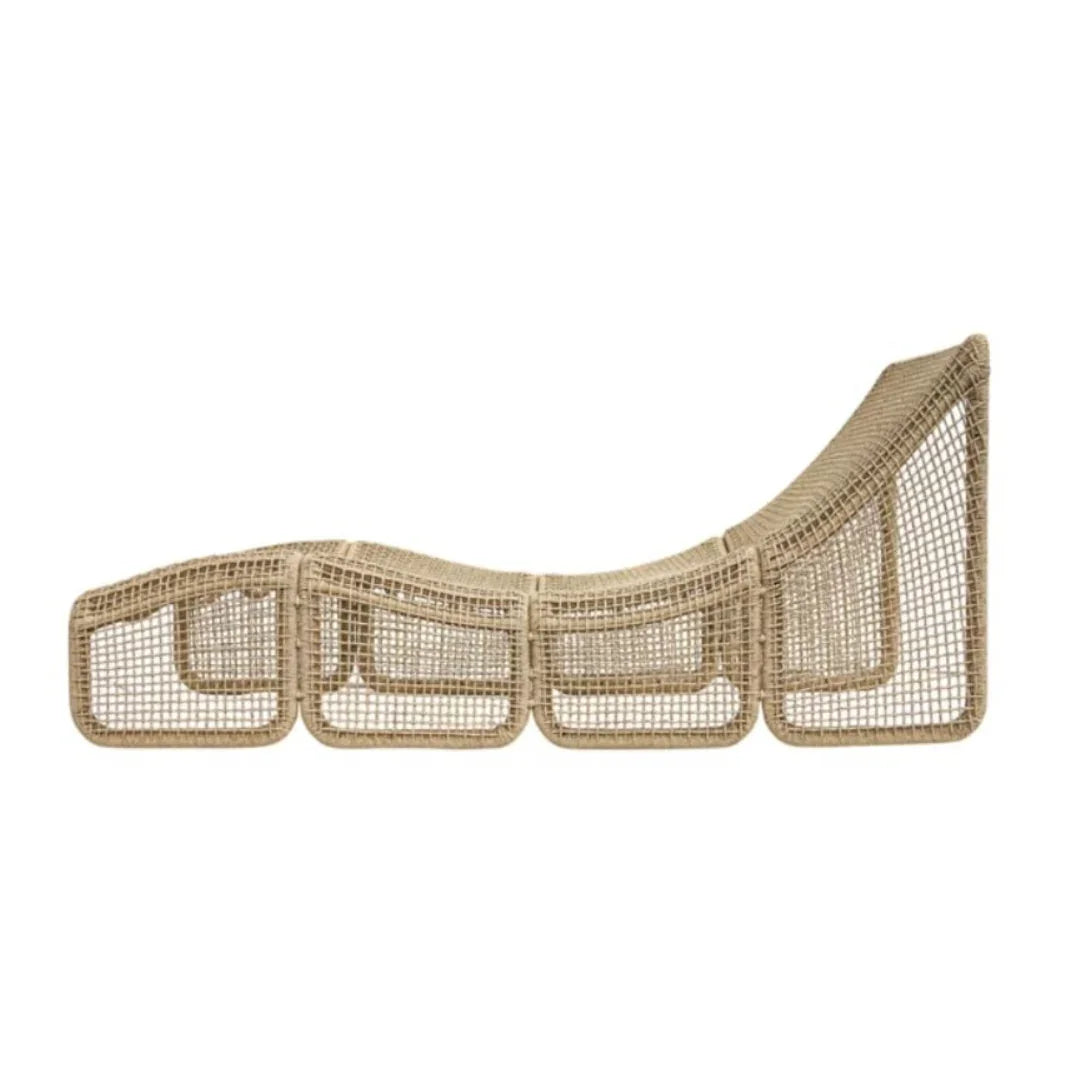 Modern Outdoor Woven Lounger