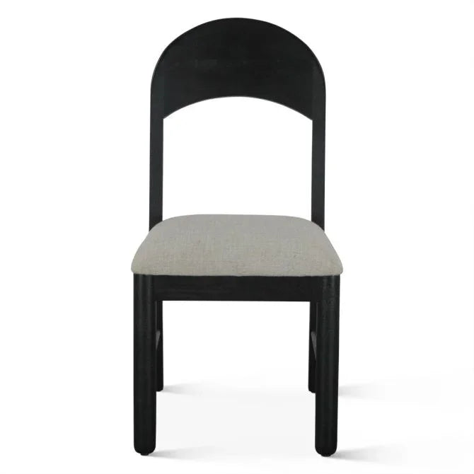 Modern Black Round Back Dining Chair