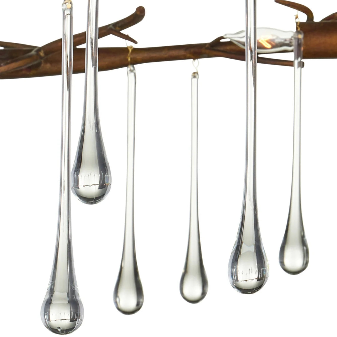 Morning Grove Crystal-Drop Chandelier