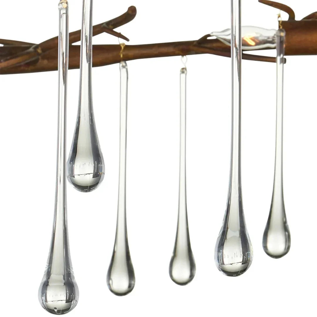 Morning Grove Crystal-Drop Chandelier