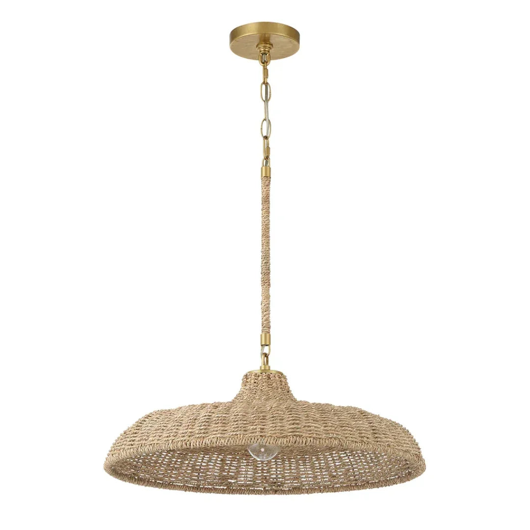 Natural Rattan Shade Pendant