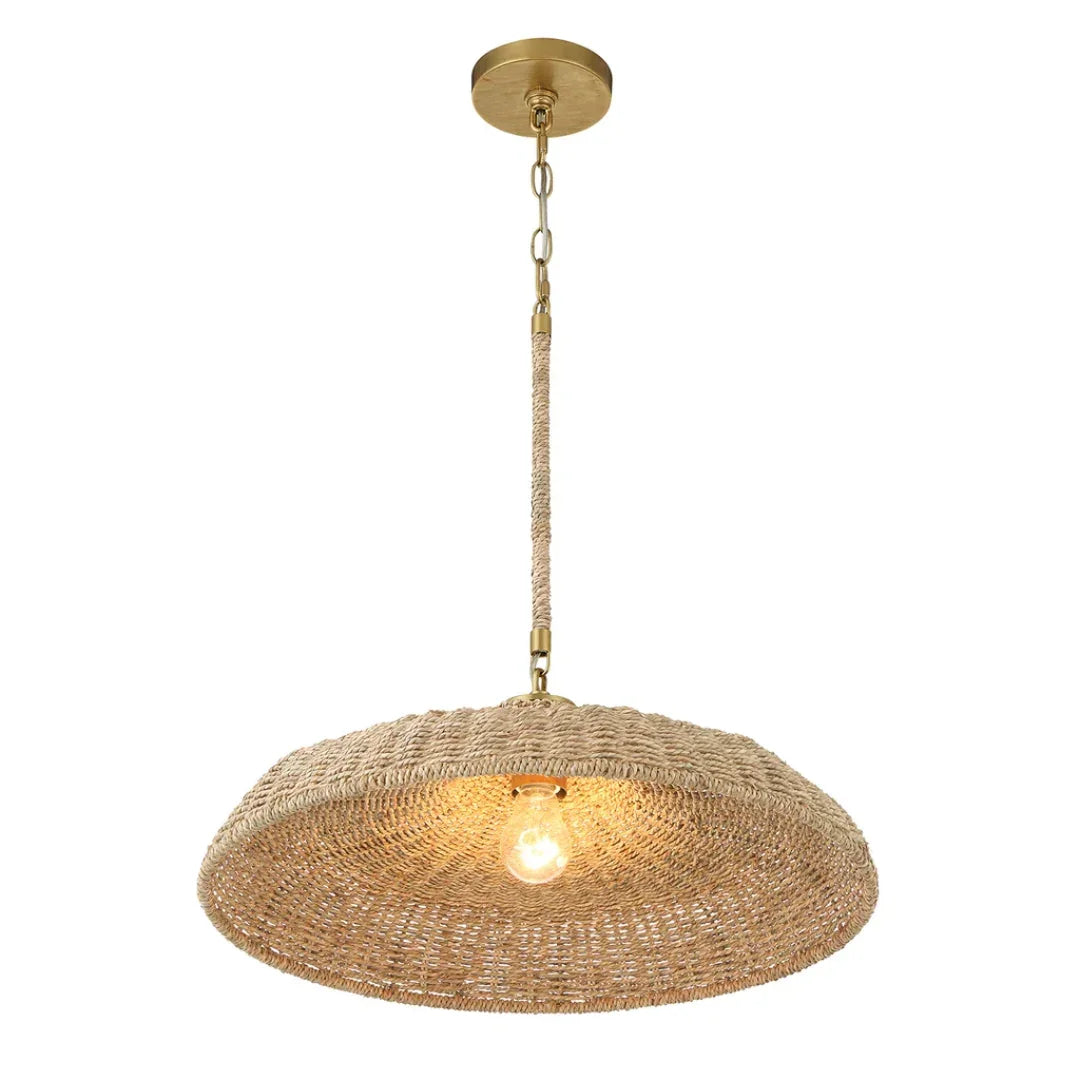 Natural Rattan Shade Pendant