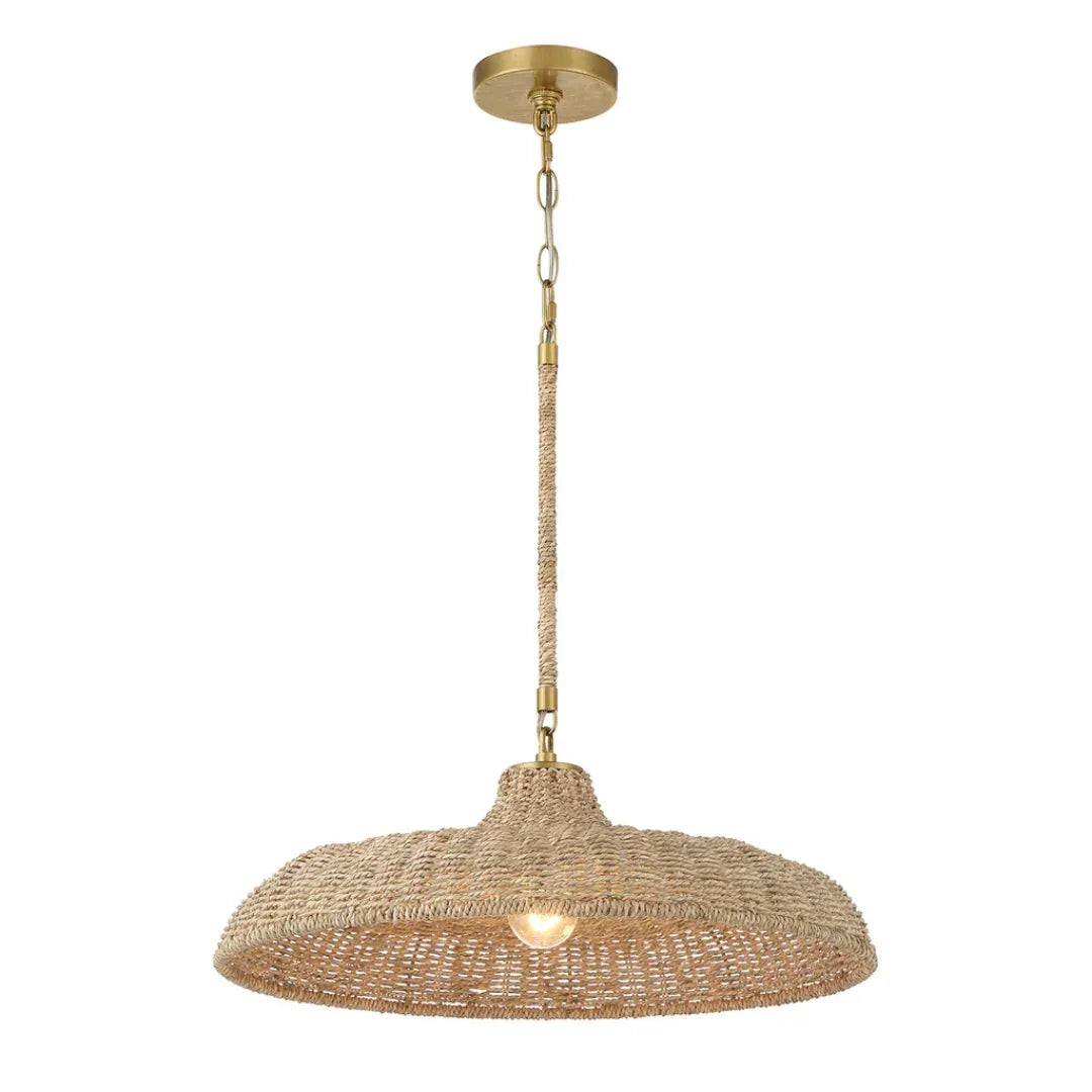 Natural Rattan Shade Pendant