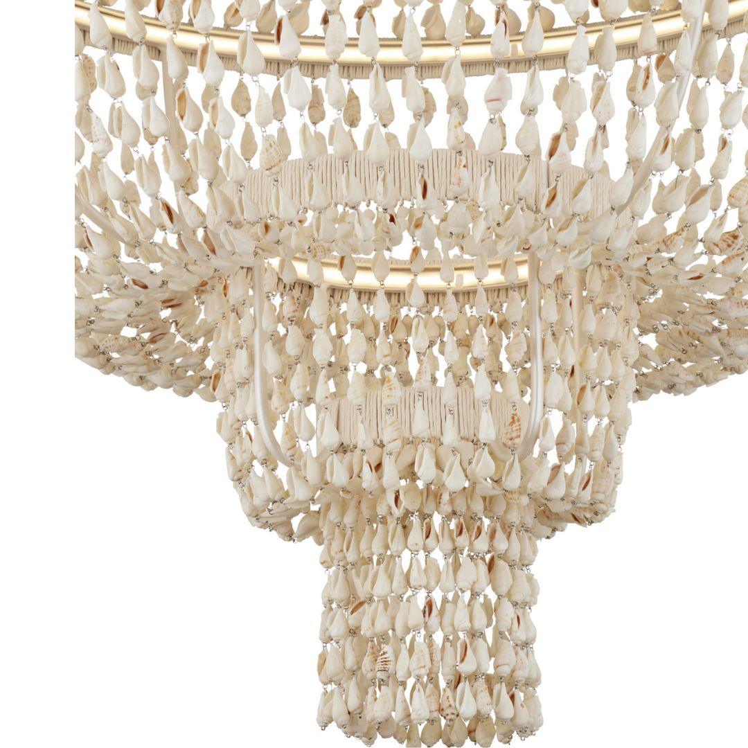 Pearlized Shell Empire Shape Chandelier