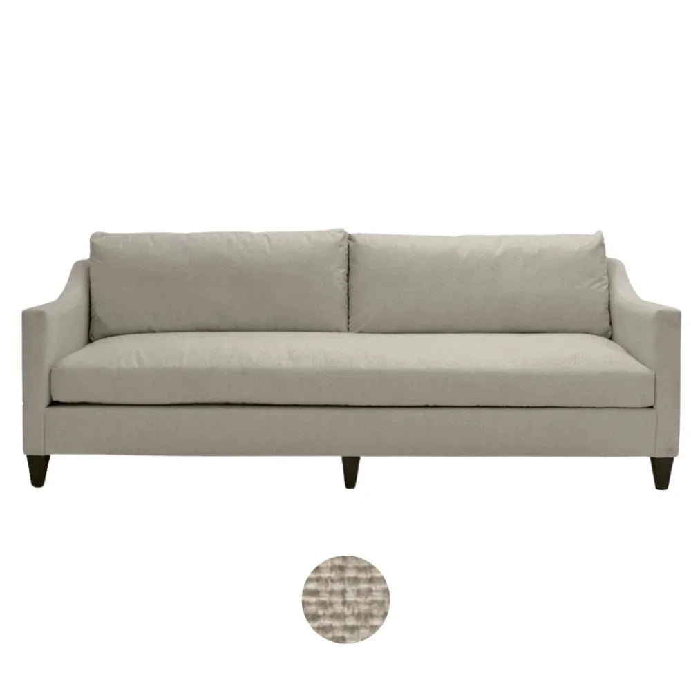Madison White Upholstered Sofa