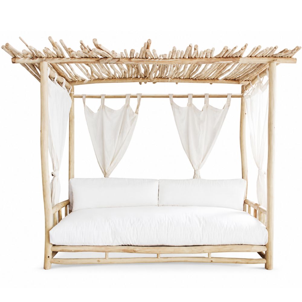 Natural Teak Outdoor Resort Daybed