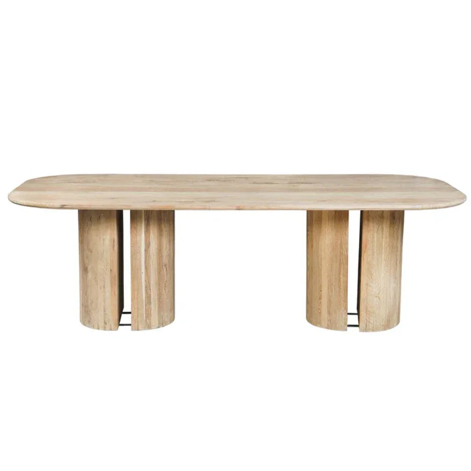 Modern Natural Coastal Pedestal Table