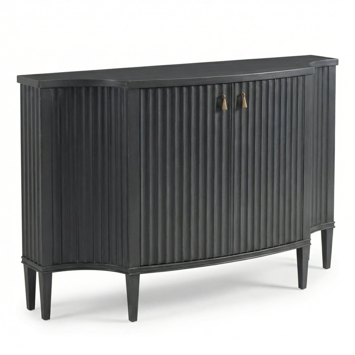 Noir Fluted Curved Sideboard