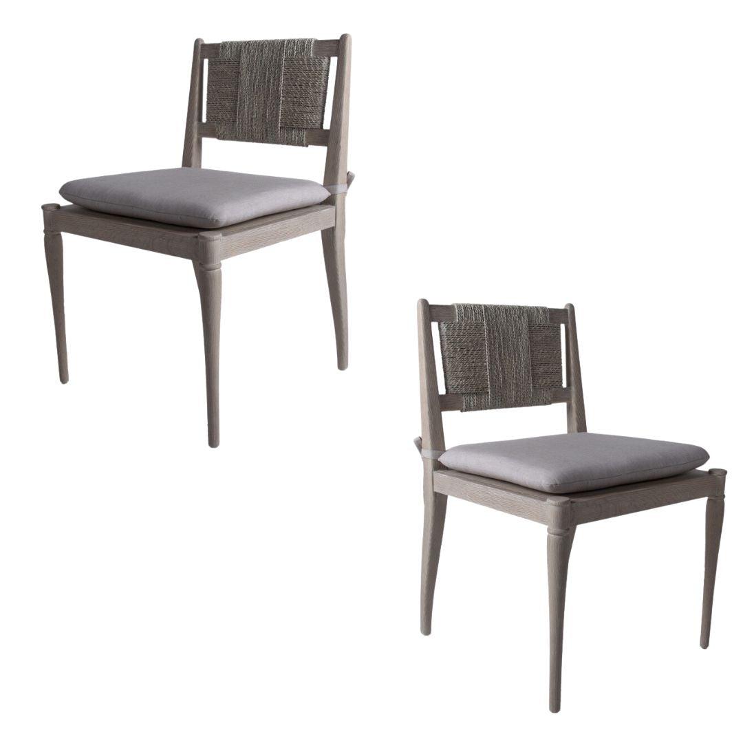 Cadiz Rush Back Dining Chairs - Set of 2
