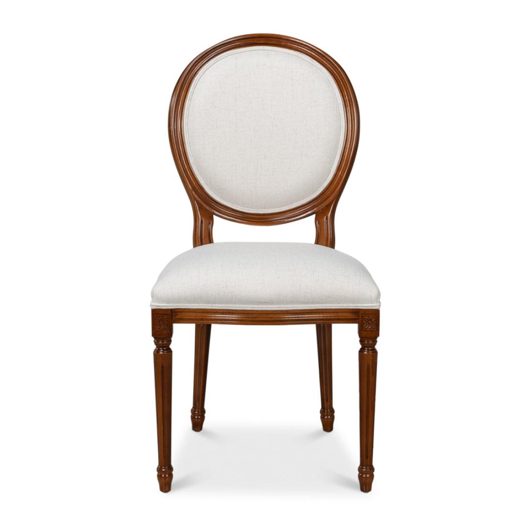 Old World Walnut Dining Chair - Set of 2