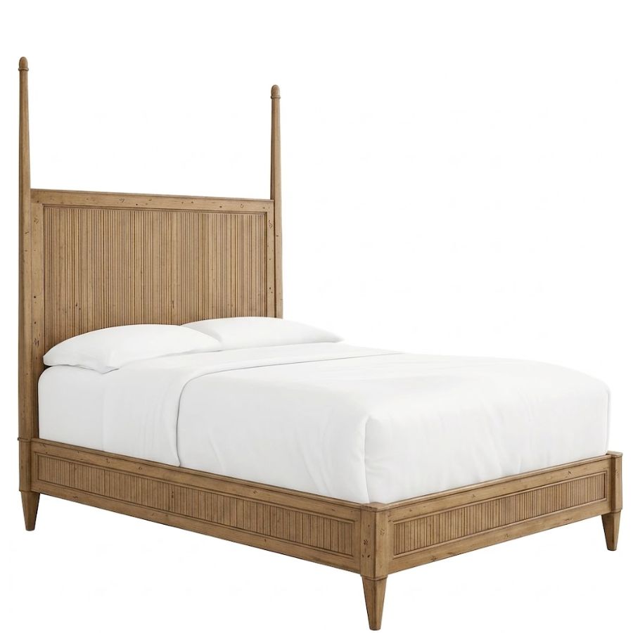 Two Poster Reeded Platform Bed