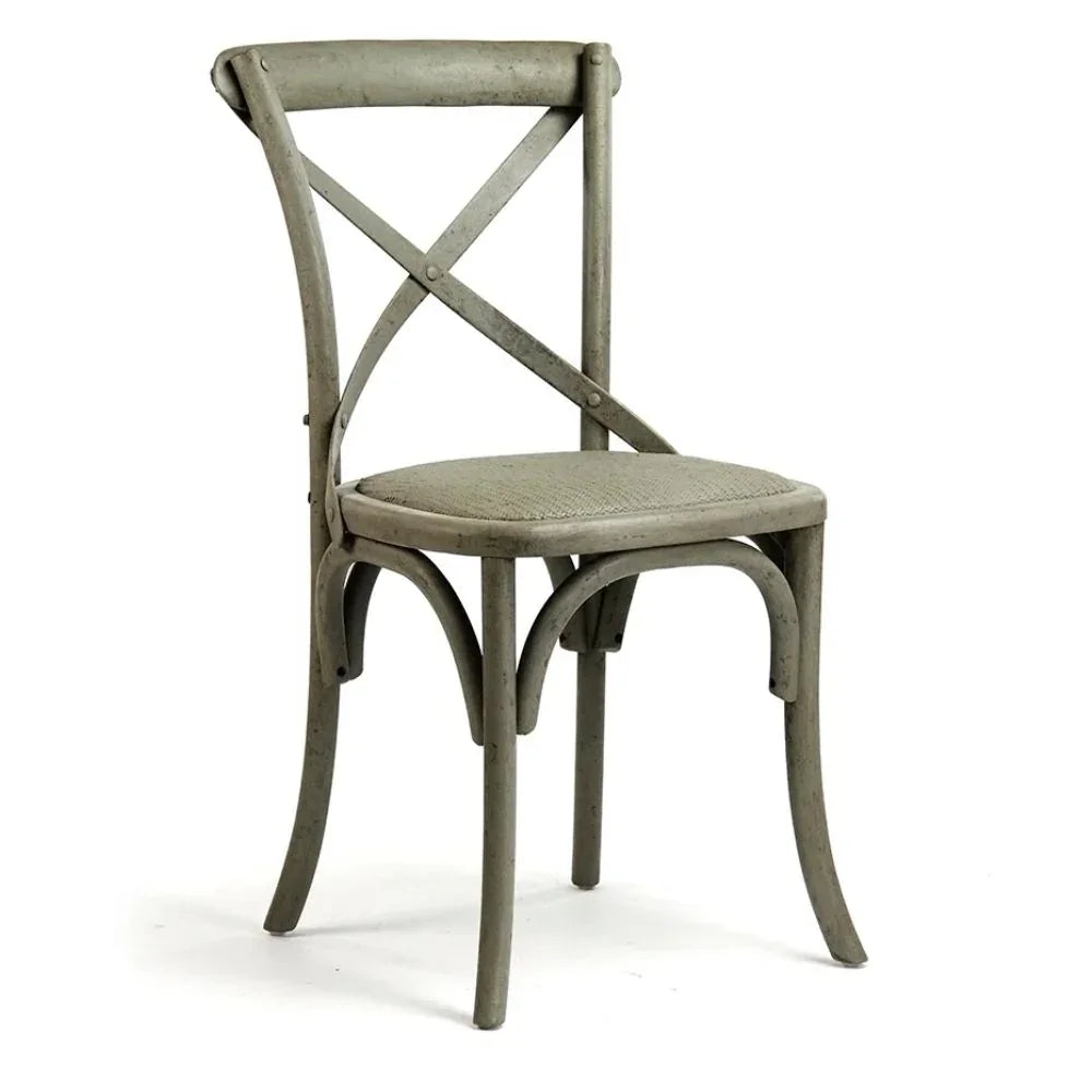 Olive Green Parisian Cafe Chairs - Set of 2