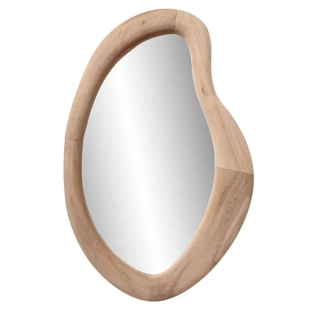 Organic Wood-Framed Mirror