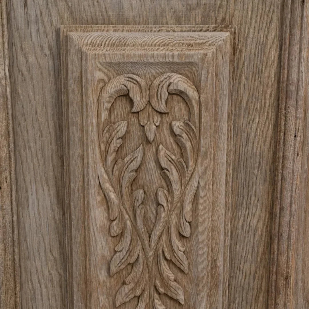 Ornate Carved Wood Side Cabinet, Circa 1900