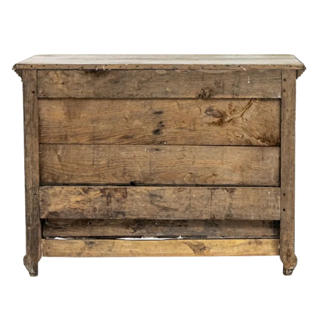 French Ornately Carved Oak Chest, Circa 1850