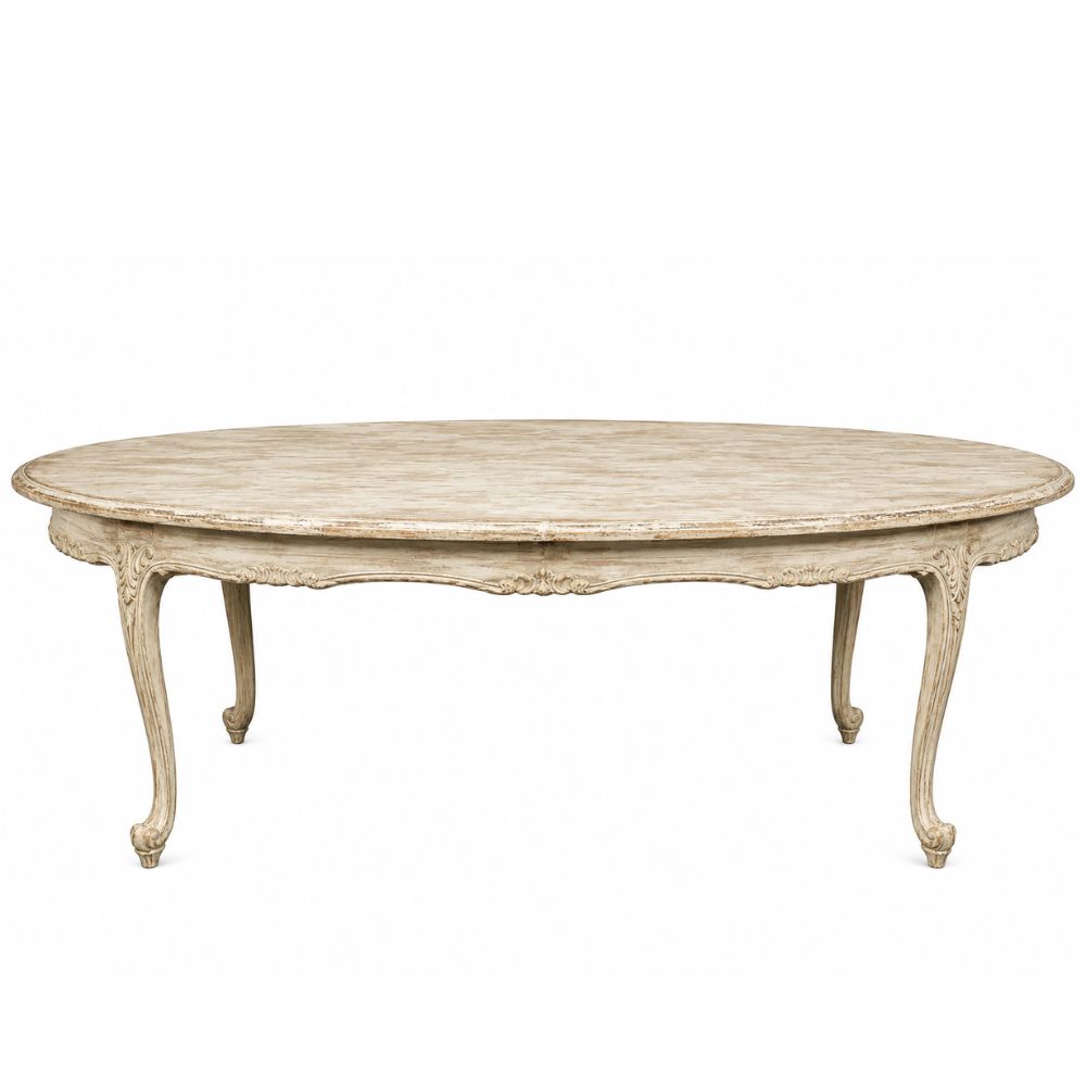 Antique White French Dejeuner Dining Table