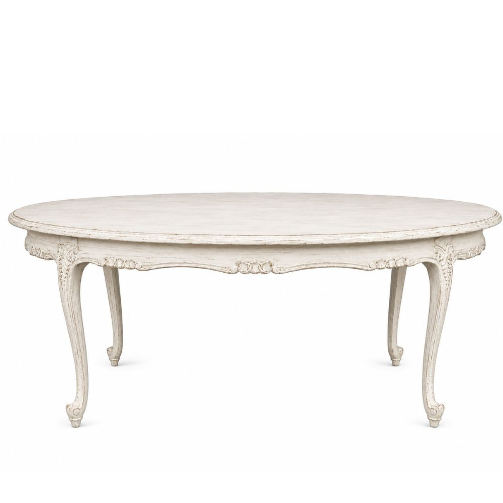 Lac White French Dejeuner Dining Table