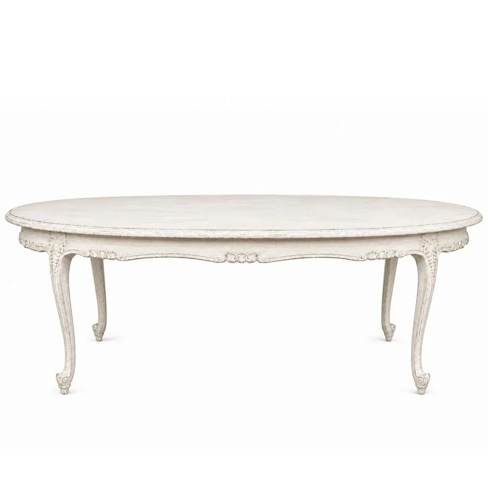 Lac White French Dejeuner Dining Table