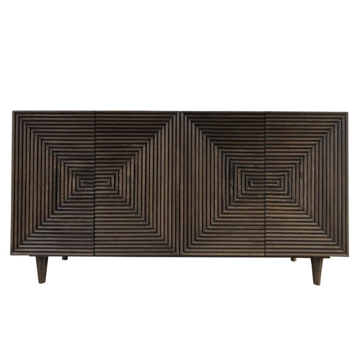 Sophisticated Modern Fluted Door Buffet